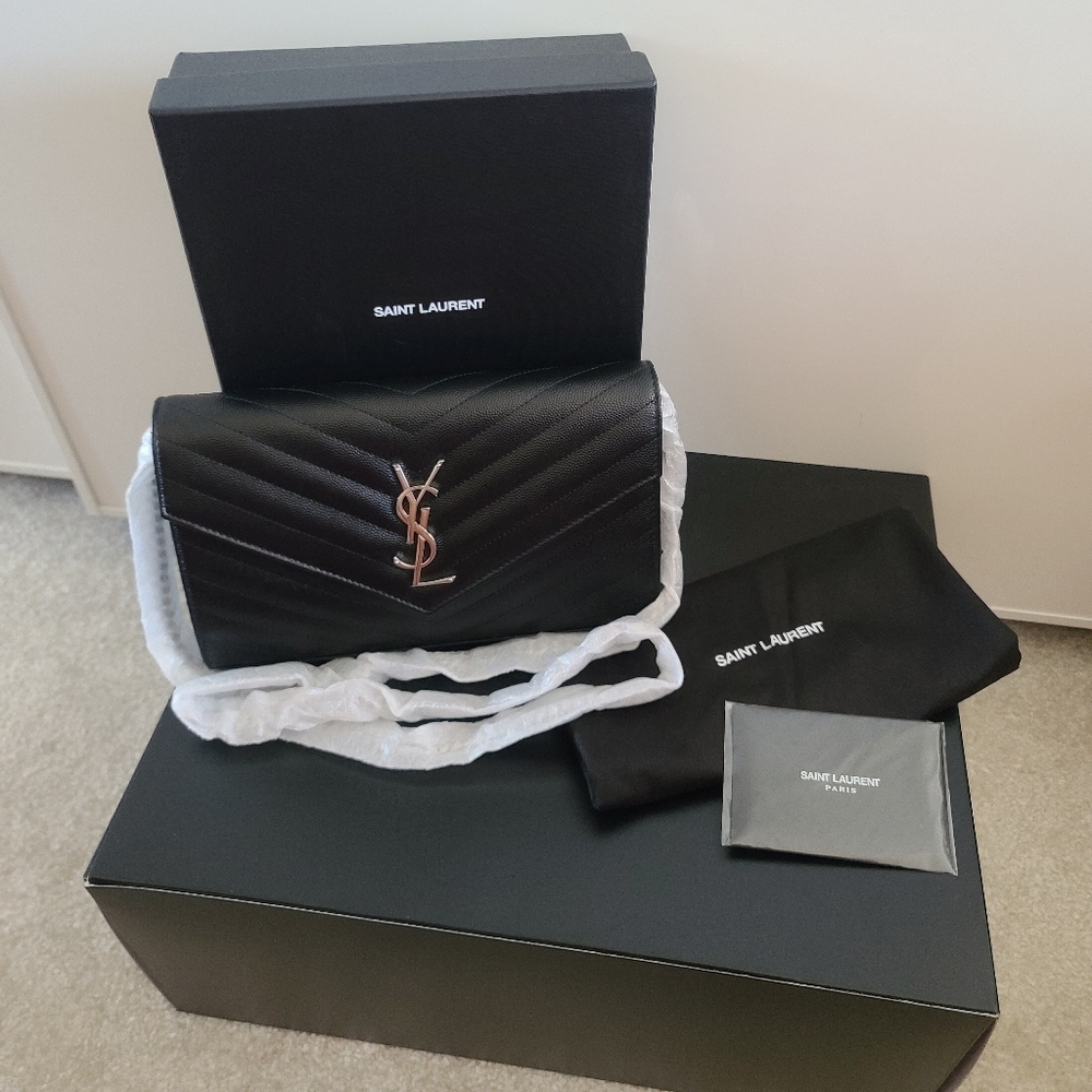 Yves Saint Laurent YSL Monogramme Quilted WOC